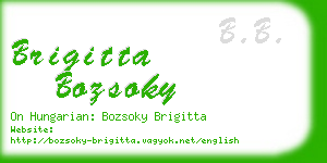 brigitta bozsoky business card